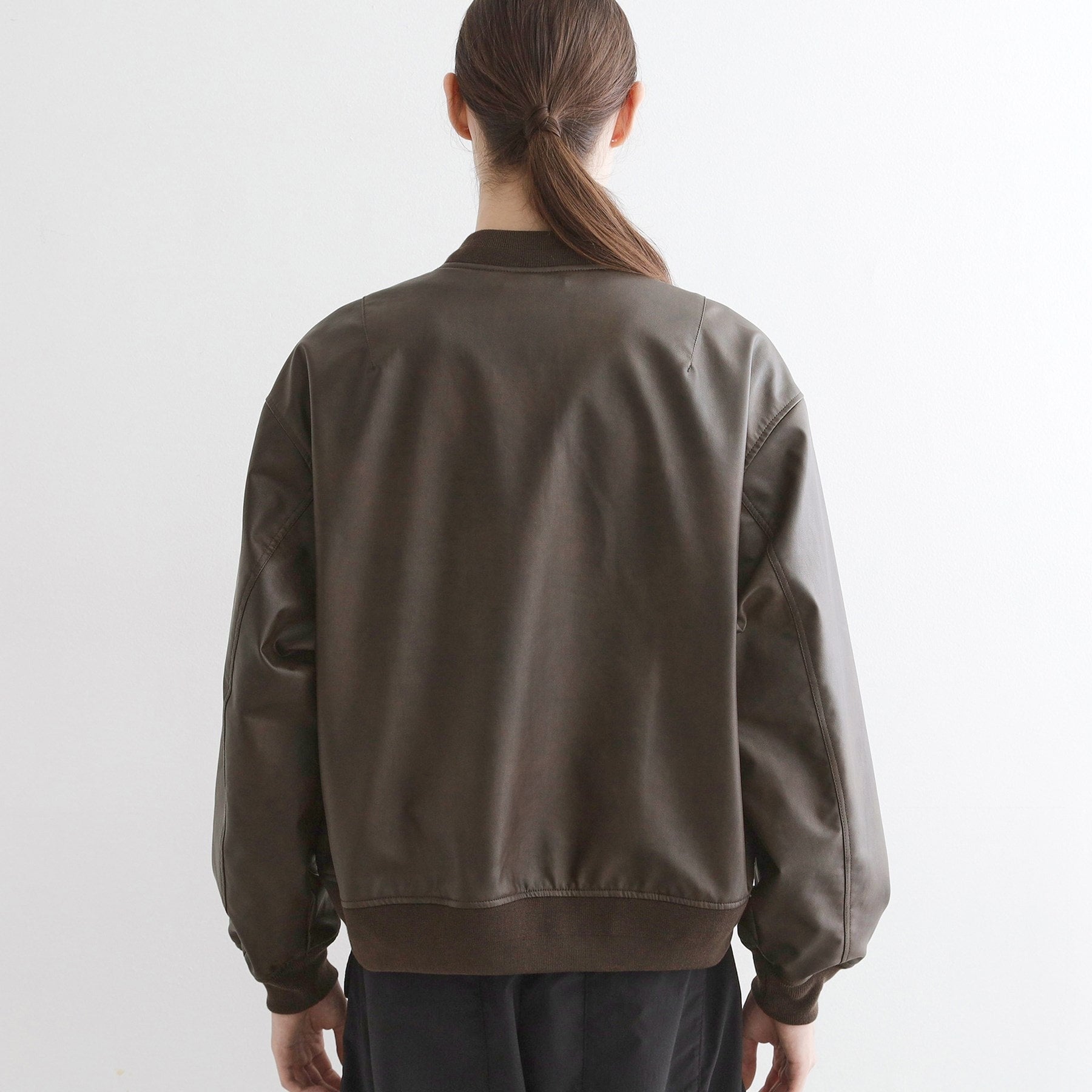 ティーケー タケオ キクチ tk.TAKEO KIKUCHI シンセティックレザー MAー1 (ブラウン(143)) ブラウン(143)