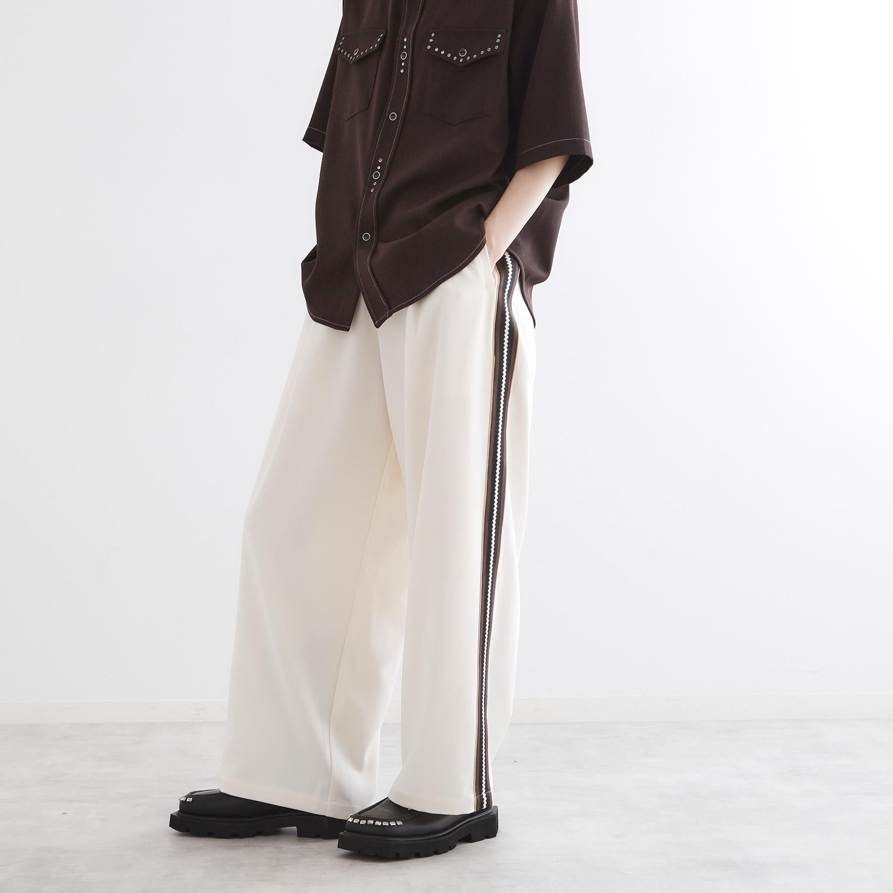 ティーケー タケオ キクチ tk.TAKEO KIKUCHI ラインスラックス (オフホワイト(003)) オフホワイト(003)