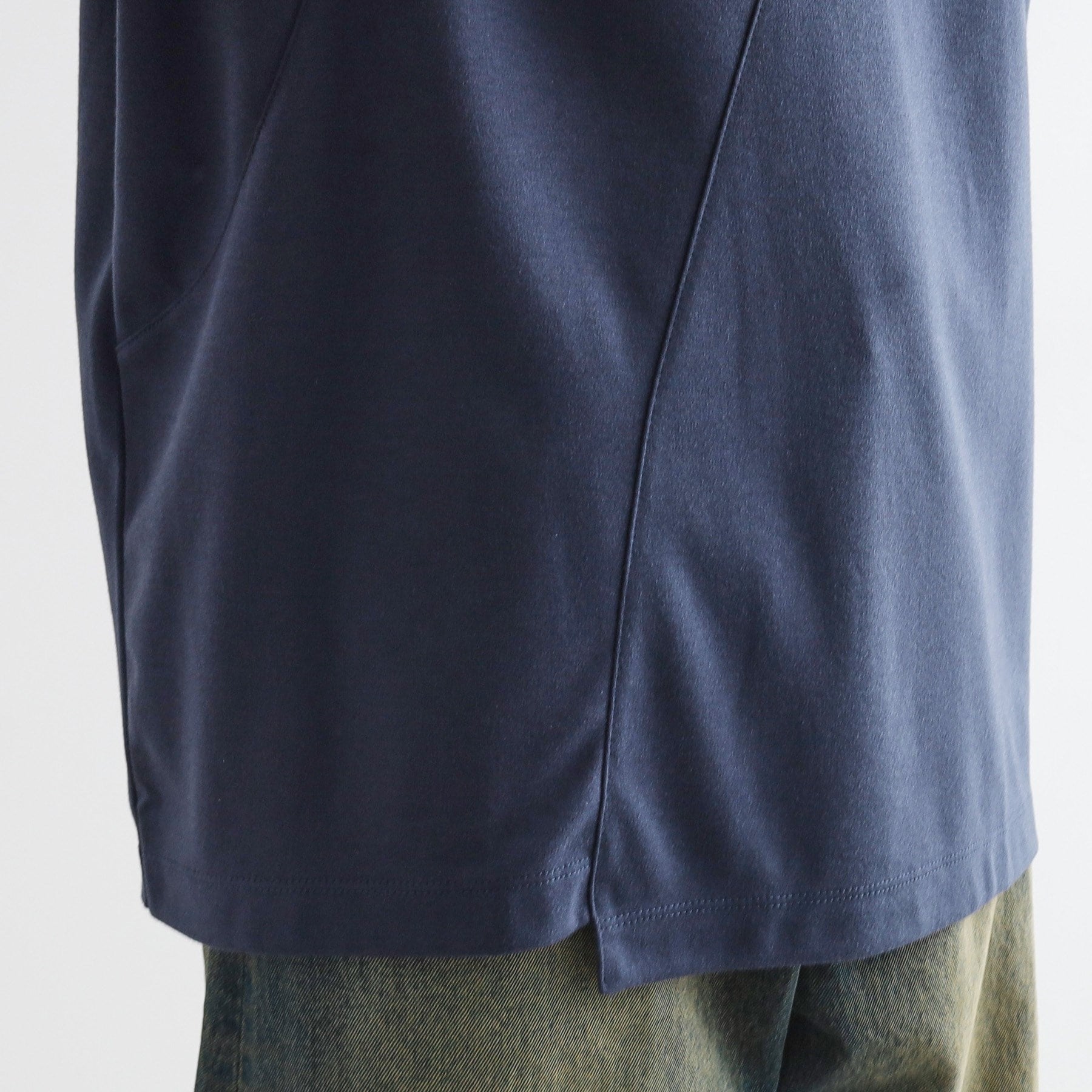 ティーケー タケオ キクチ tk.TAKEO KIKUCHI ウェーブ切替ジップTシャツ (ブラック(019)) ブラック(019)