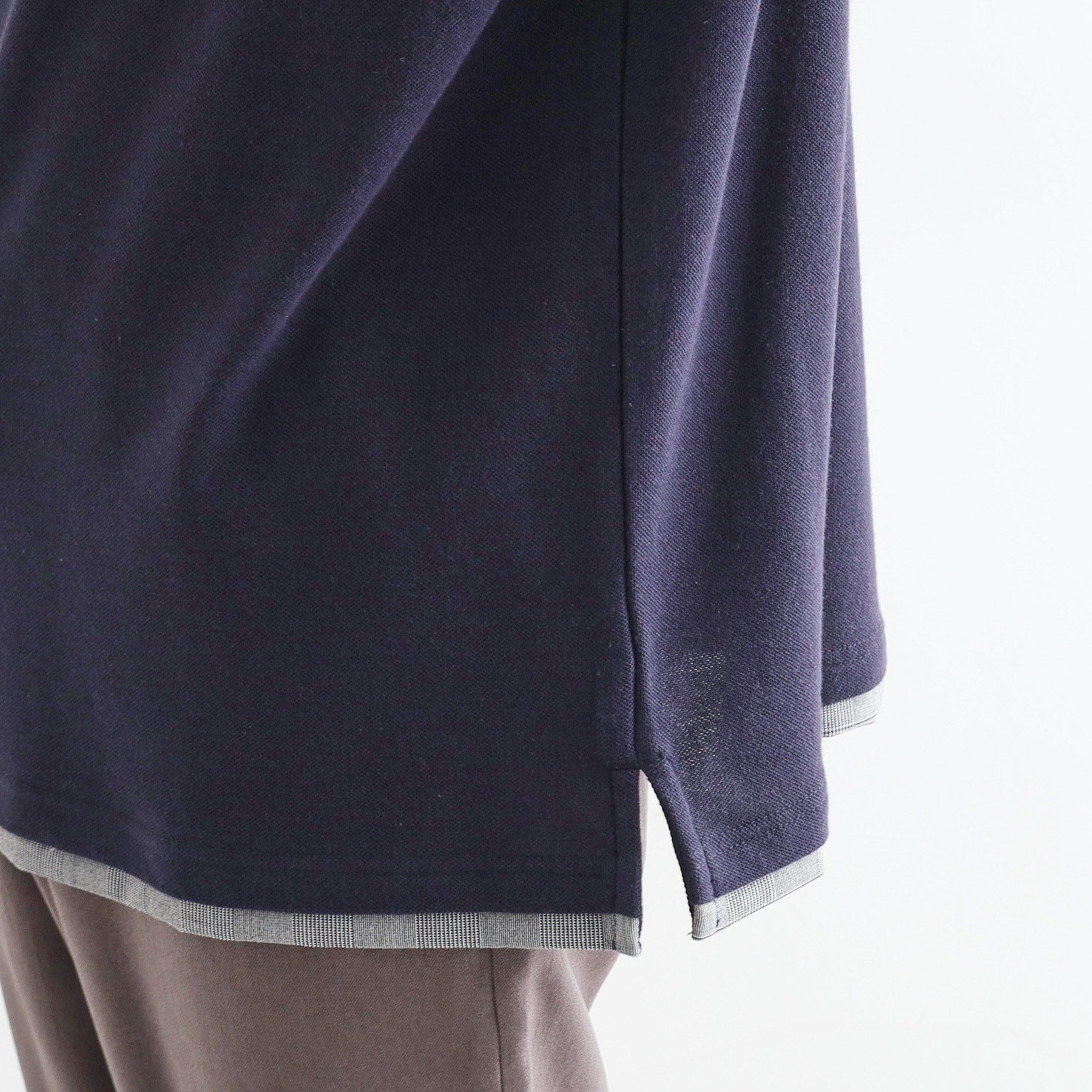 ティーケー タケオ キクチ tk.TAKEO KIKUCHI レイヤード鹿の子ポロシャツ (ネイビー(094)) ネイビー(094)