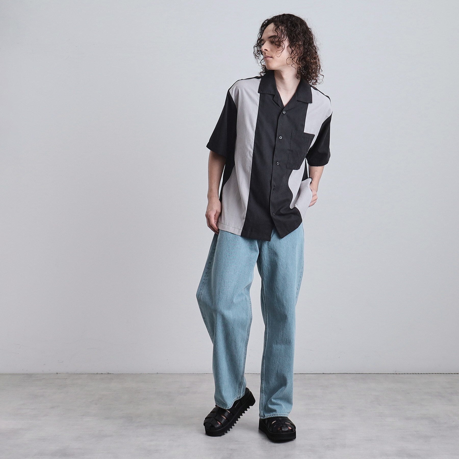 ティーケー タケオ キクチ tk.TAKEO KIKUCHI バギーデニムパンツ (ブルー(093)) ブルー(093)