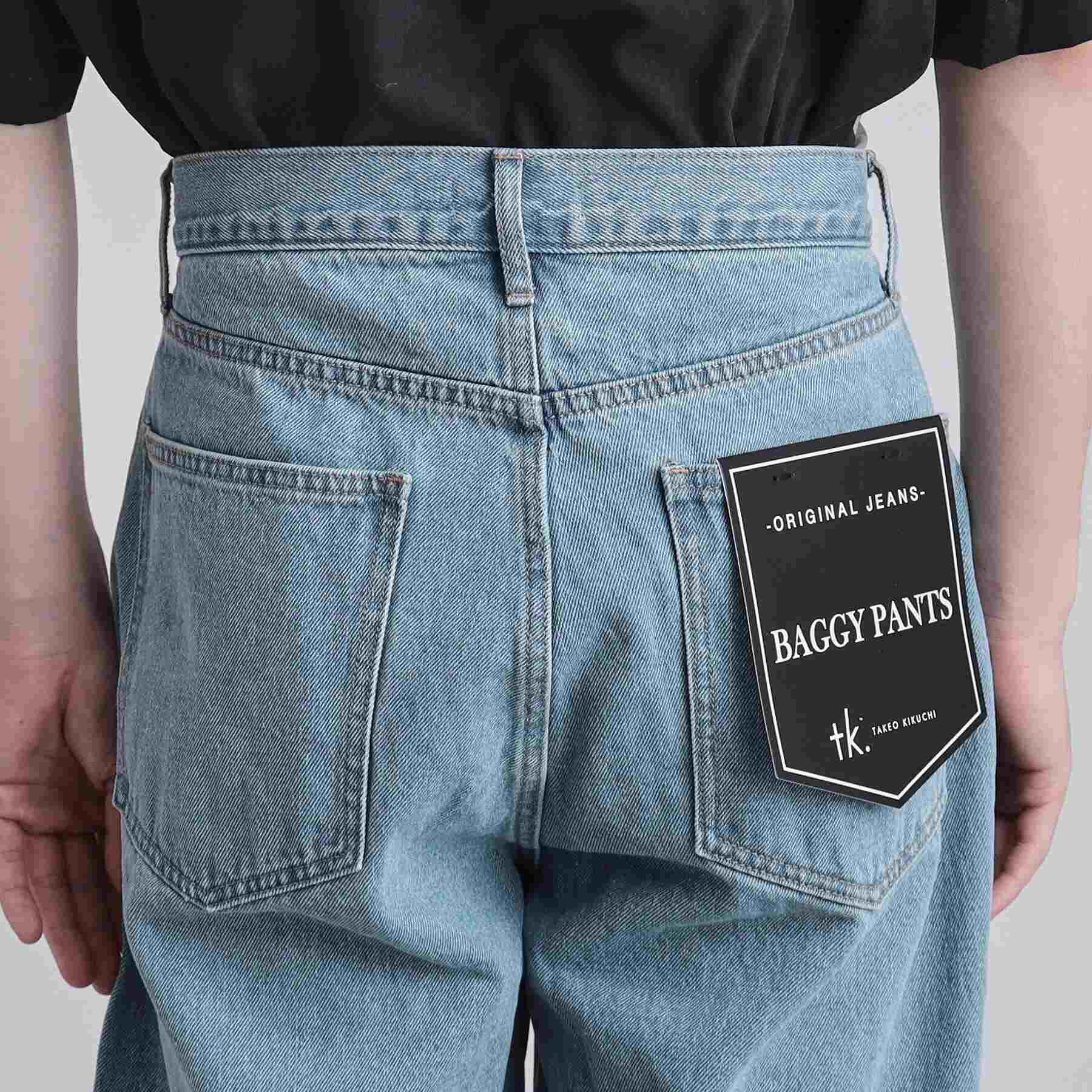 ティーケー タケオ キクチ tk.TAKEO KIKUCHI バギーデニムパンツ (ブルー(093)) ブルー(093)