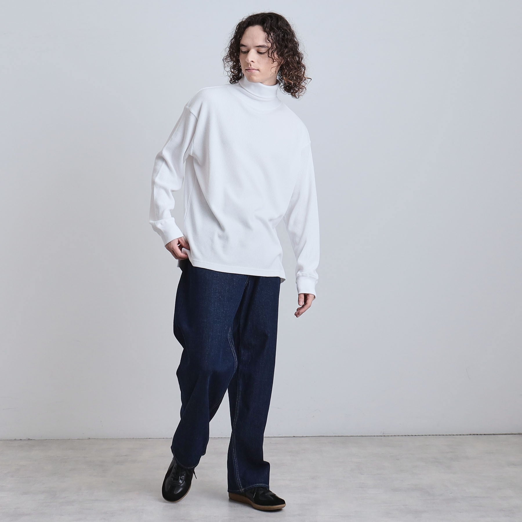 ティーケー タケオ キクチ tk.TAKEO KIKUCHI ワッフルタートルカットソー (ブラック(019)) ブラック(019)