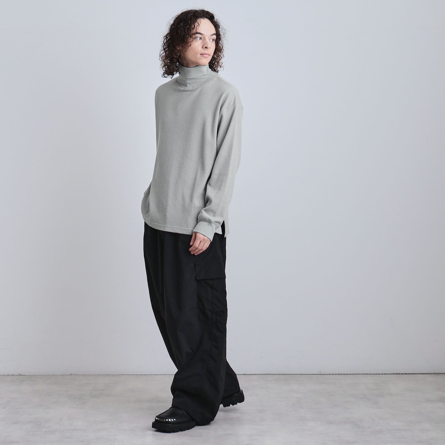 ティーケー タケオ キクチ tk.TAKEO KIKUCHI ワッフルタートルカットソー (ブラック(019)) ブラック(019)