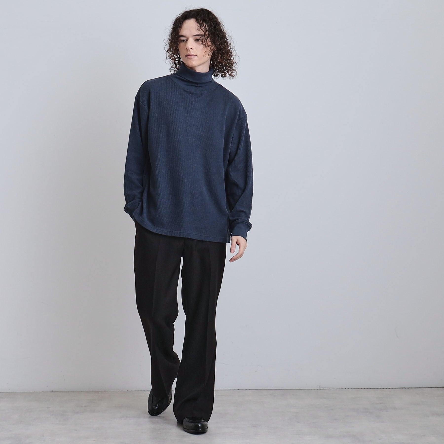 ティーケー タケオ キクチ tk.TAKEO KIKUCHI ワッフルタートルカットソー (ブラック(019)) ブラック(019)