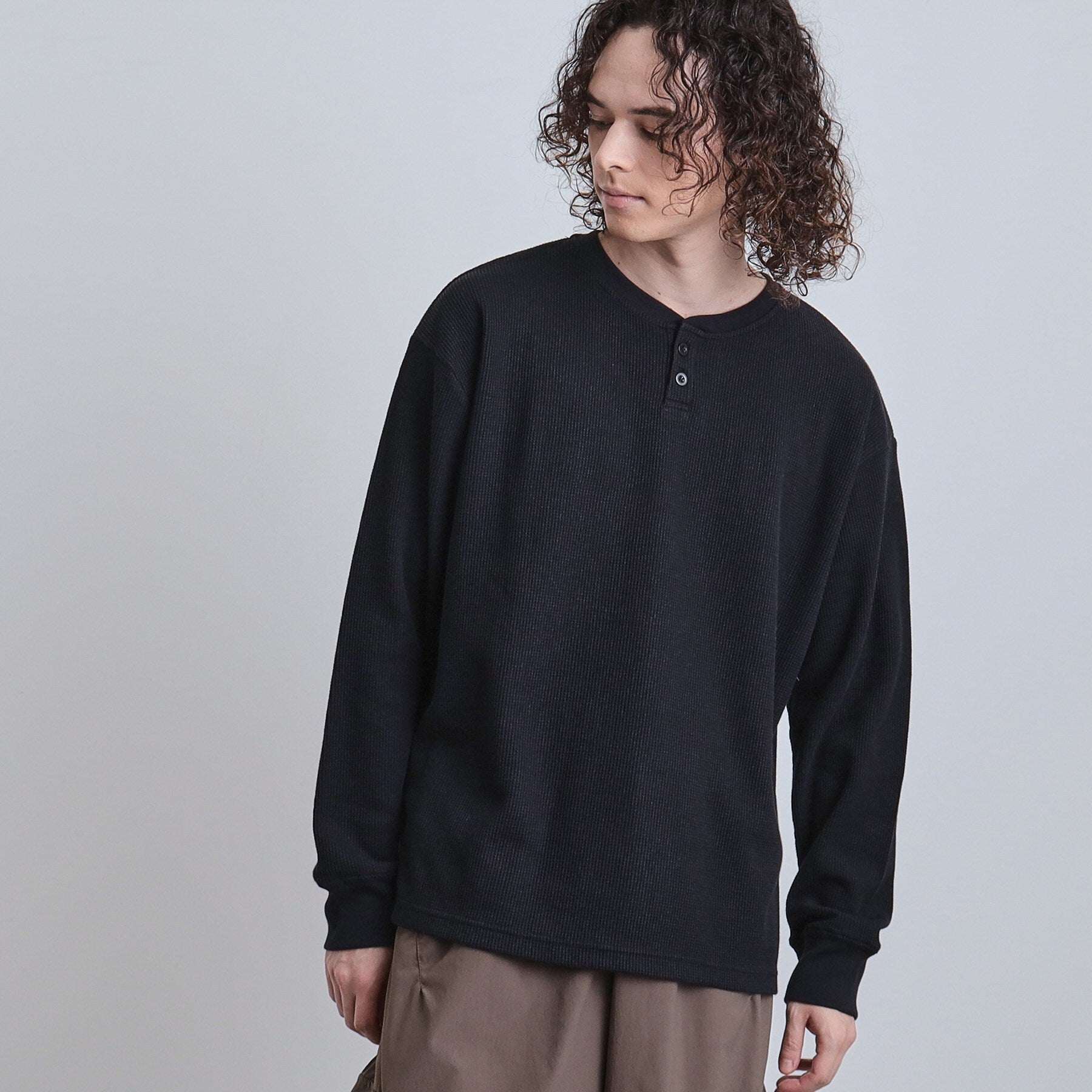 ティーケー タケオ キクチ tk.TAKEO KIKUCHI ワッフルヘンリーカットソー (アイボリー(004)) アイボリー(004)