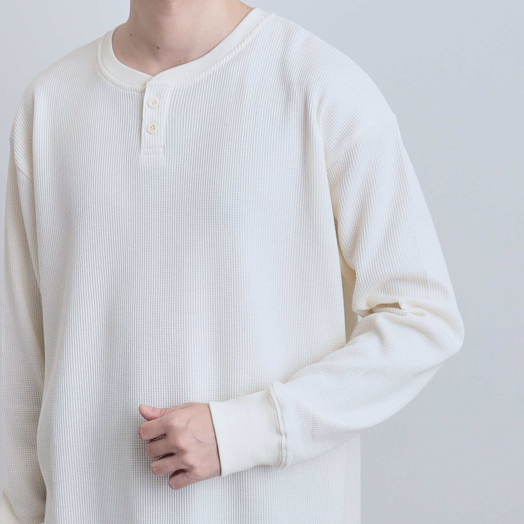 ティーケー タケオ キクチ tk.TAKEO KIKUCHI ワッフルヘンリーカットソー (アイボリー(004)) アイボリー(004)