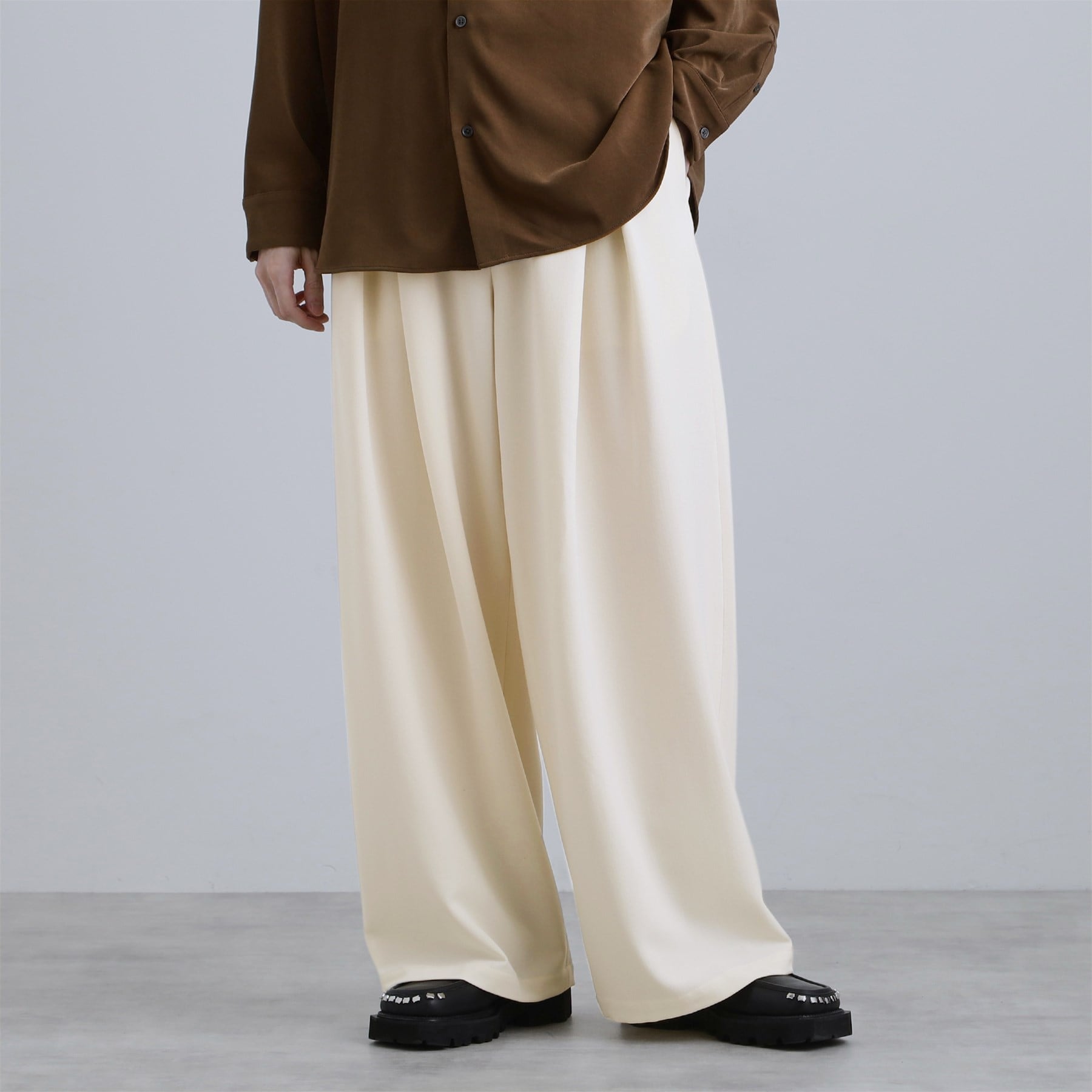 ティーケー タケオ キクチ tk.TAKEO KIKUCHI 【WEB限定】スーパーワイドバギースラックスパンツ (オフホワイト(003)) オフホワイト(003)