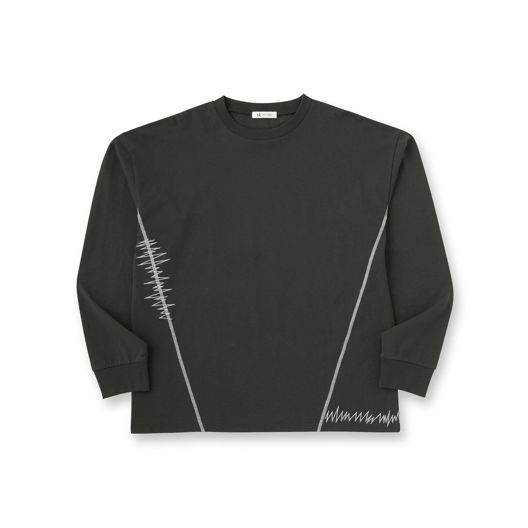 ティーケー タケオ キクチ tk.TAKEO KIKUCHI デザインステッチTシャツ (スミクロ(018)) スミクロ(018)