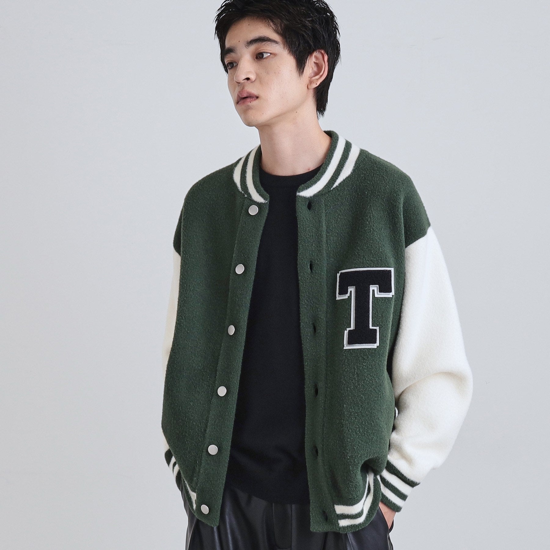 ティーケー タケオ キクチ tk.TAKEO KIKUCHI ニットスタジャン (ブラック(519)) ブラック(519)