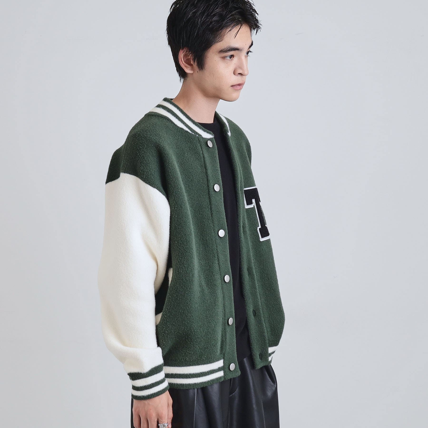 ティーケー タケオ キクチ tk.TAKEO KIKUCHI ニットスタジャン (ブラック(519)) ブラック(519)