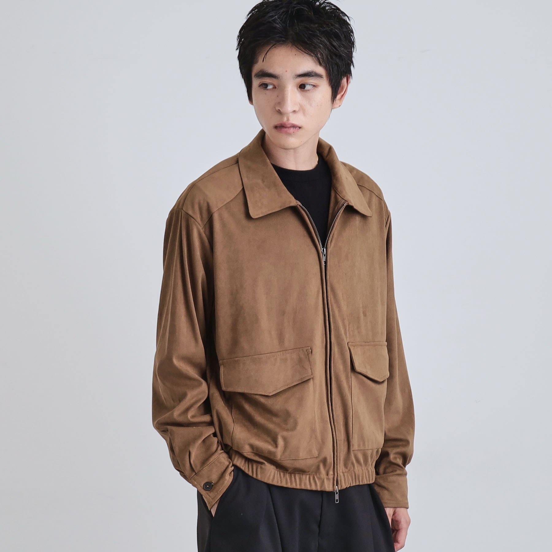 タケオキクチ　スウェードジャケット tk.TAKEO KIKUCHI Faux Suede Shirt Outerwear