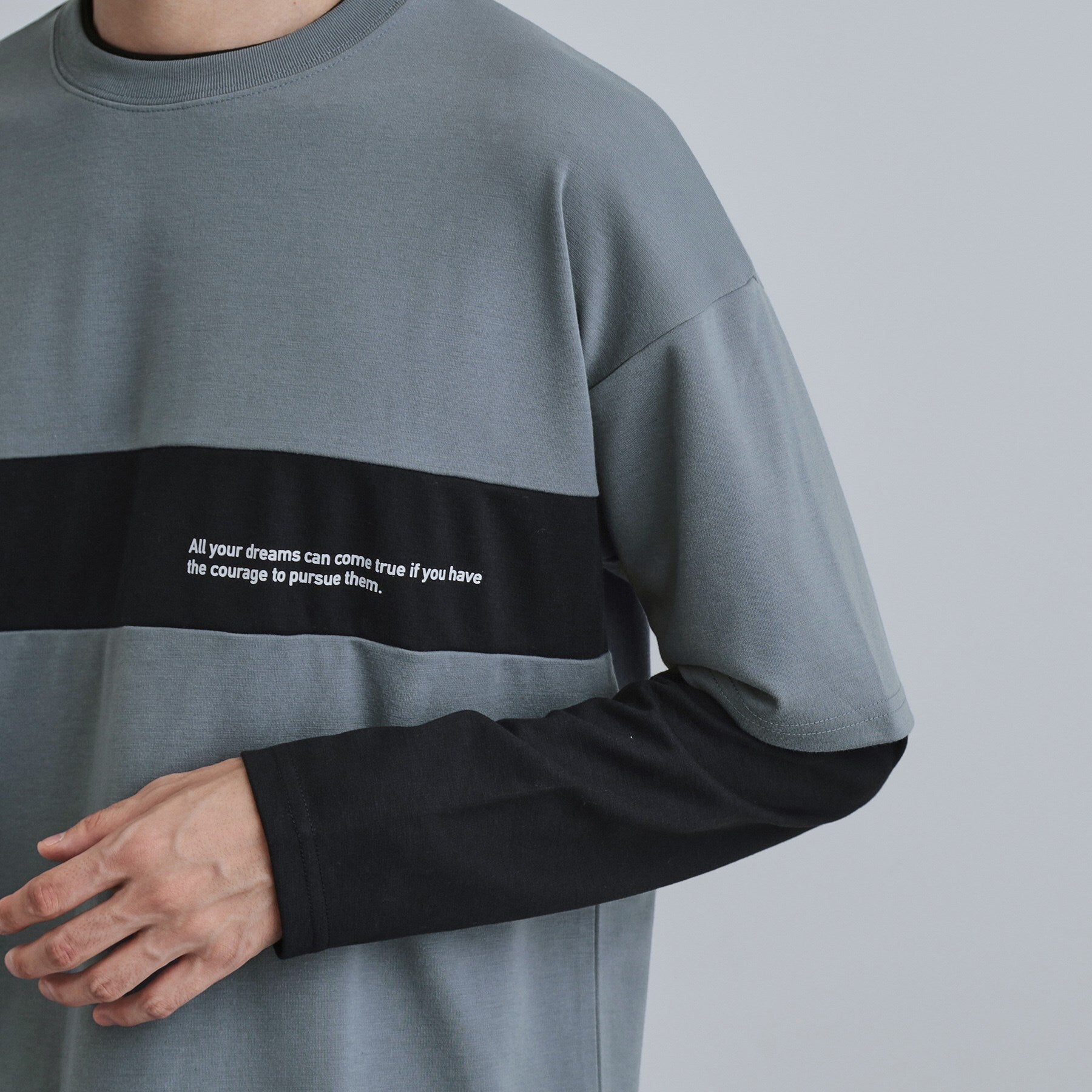 ティーケー タケオ キクチ tk.TAKEO KIKUCHI フェイクレイヤードカットソー (ブラック(019)) ブラック(019)