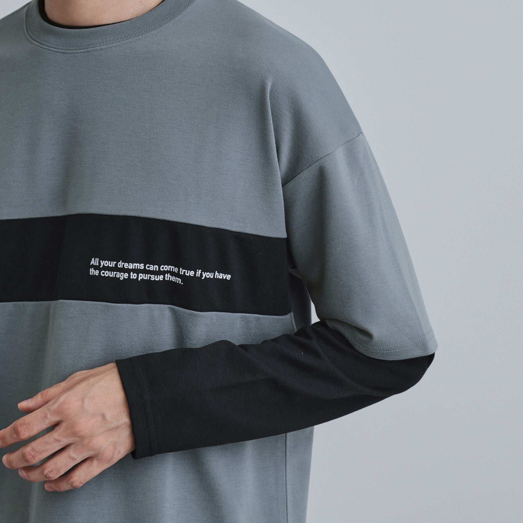 ティーケー タケオ キクチ tk.TAKEO KIKUCHI フェイクレイヤードカットソー (ブラック(019)) ブラック(019)