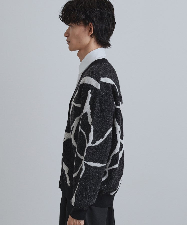 ティーケー タケオ キクチ tk.TAKEO KIKUCHI ラインアートニットカーディガン (ブラック(019)) ブラック(019)