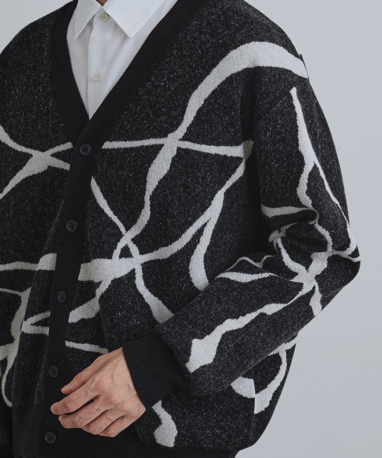 ティーケー タケオ キクチ tk.TAKEO KIKUCHI ラインアートニットカーディガン (ブラック(019)) ブラック(019)