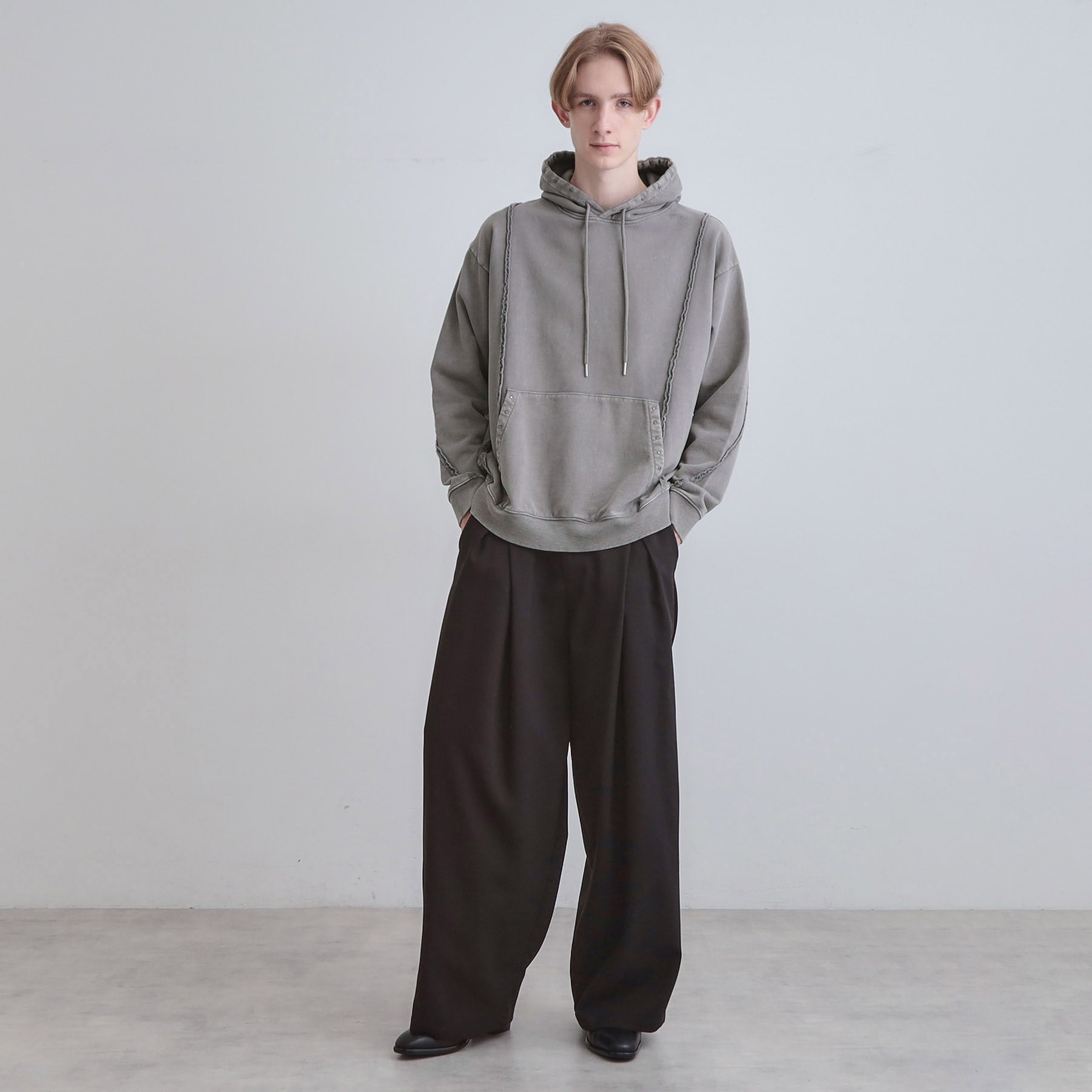 ティーケー タケオ キクチ tk.TAKEO KIKUCHI ヘヴィウェイトヴィンテージプルパーカ (ブラック(019)) ブラック(019)