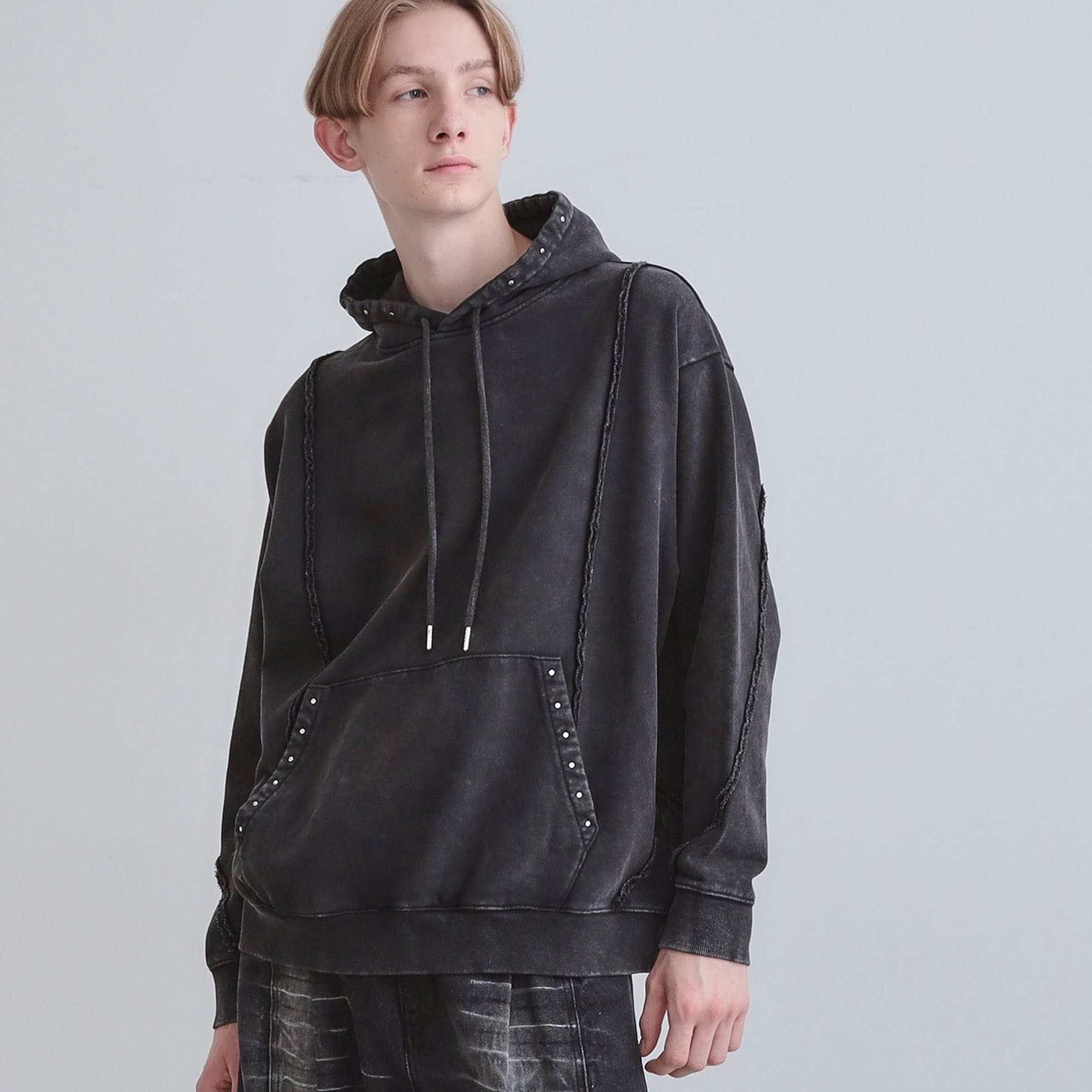 ティーケー タケオ キクチ tk.TAKEO KIKUCHI ヘヴィウェイトヴィンテージプルパーカ (ブラック(019)) ブラック(019)