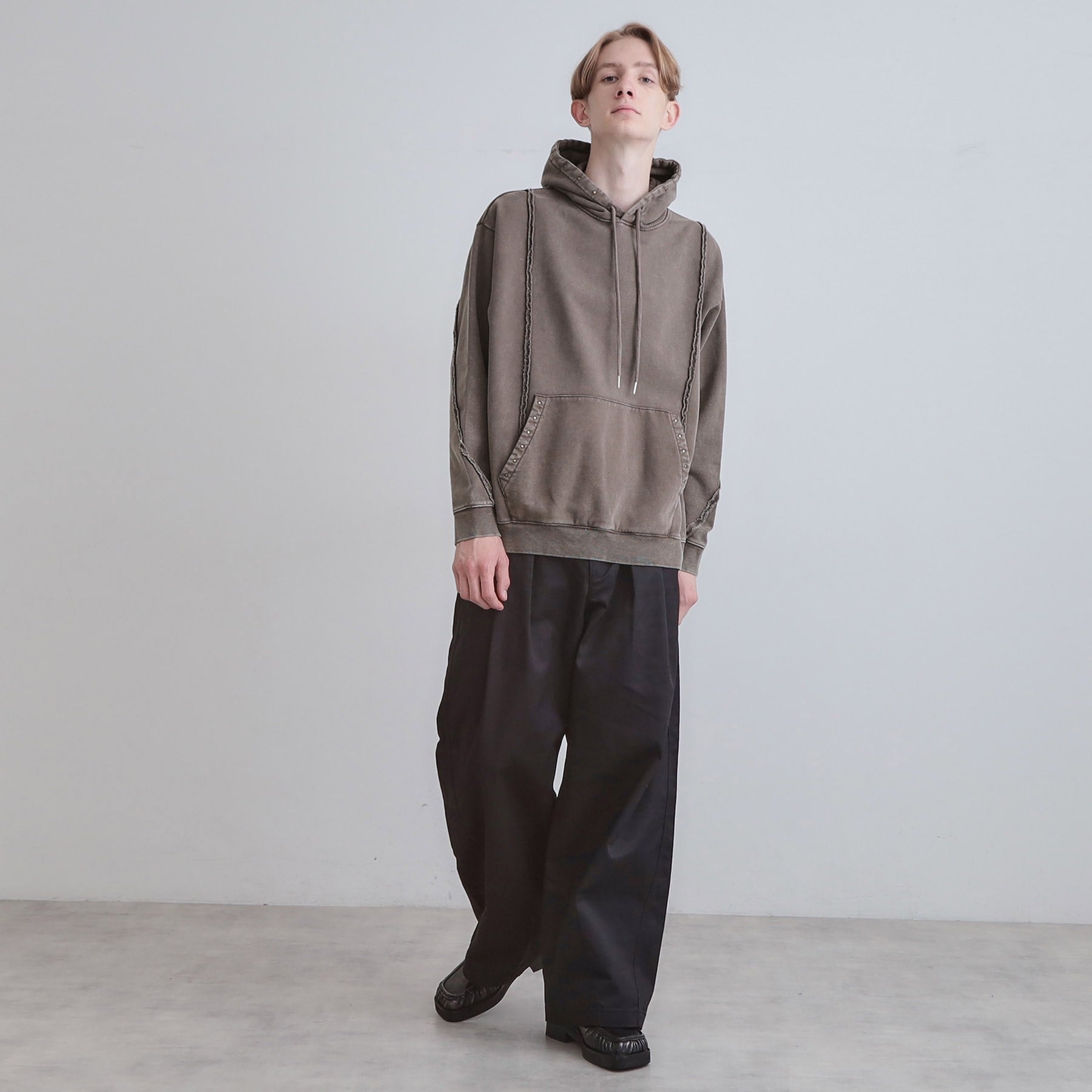 ティーケー タケオ キクチ tk.TAKEO KIKUCHI ヘヴィウェイトヴィンテージプルパーカ (ブラック(019)) ブラック(019)