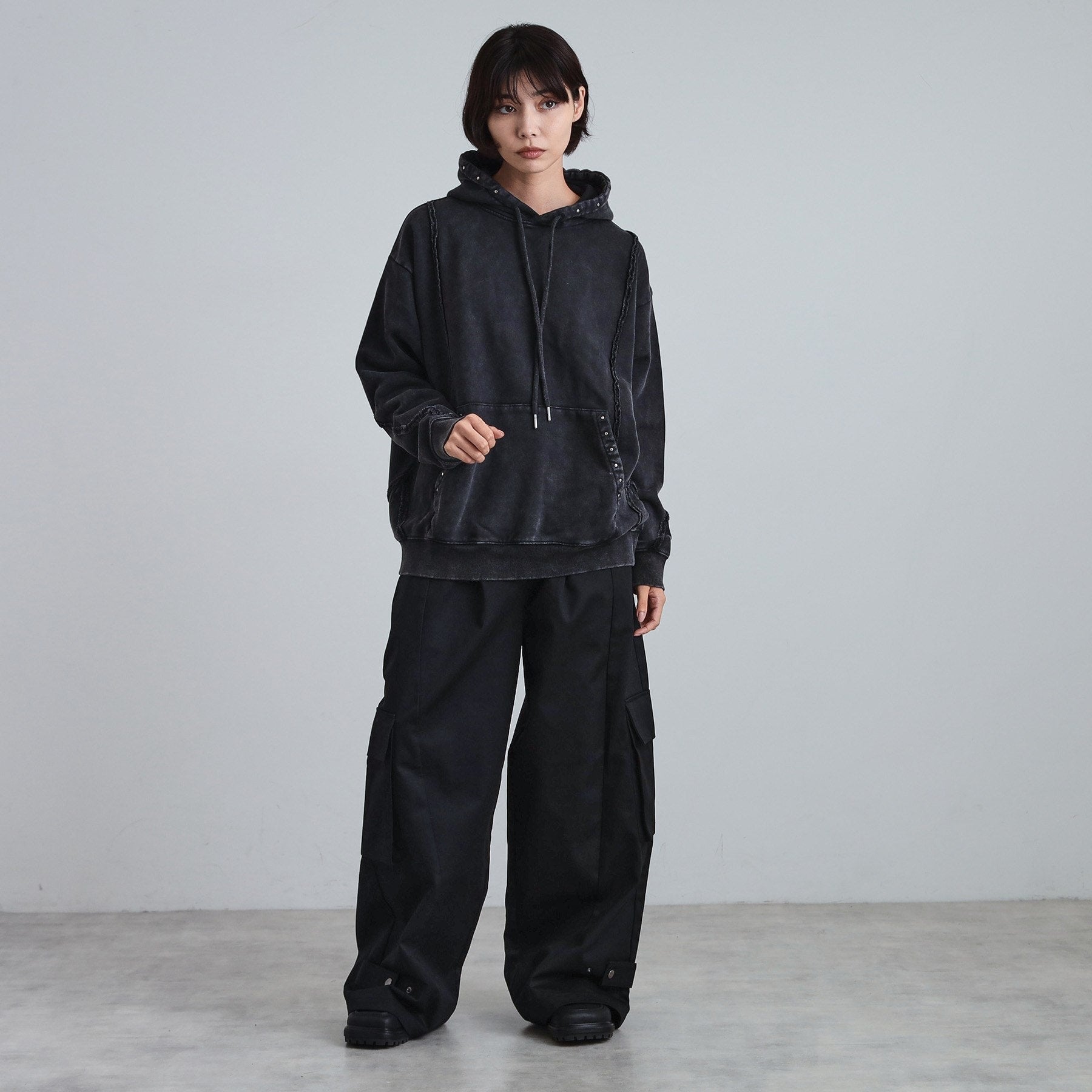 ティーケー タケオ キクチ tk.TAKEO KIKUCHI ヘヴィウェイトヴィンテージプルパーカ (ブラック(019)) ブラック(019)