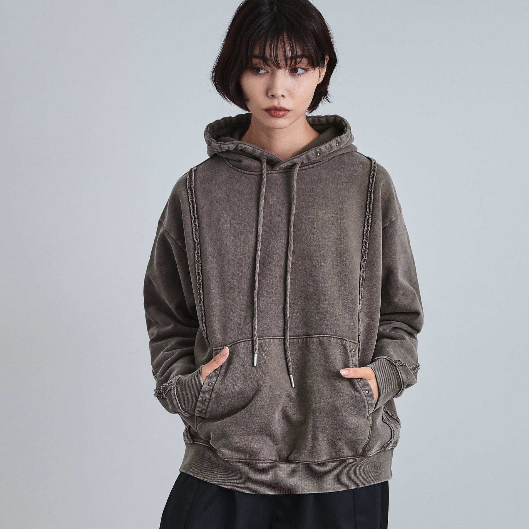 ティーケー タケオ キクチ tk.TAKEO KIKUCHI ヘヴィウェイトヴィンテージプルパーカ (ブラック(019)) ブラック(019)