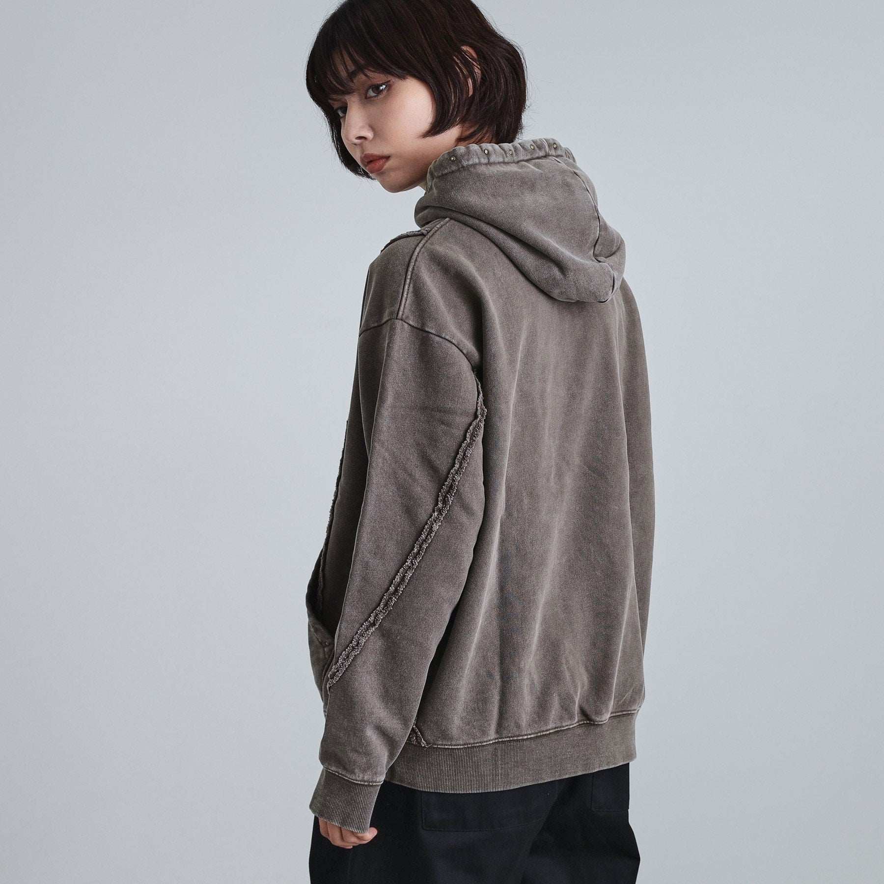 ティーケー タケオ キクチ tk.TAKEO KIKUCHI ヘヴィウェイトヴィンテージプルパーカ (ブラック(019)) ブラック(019)