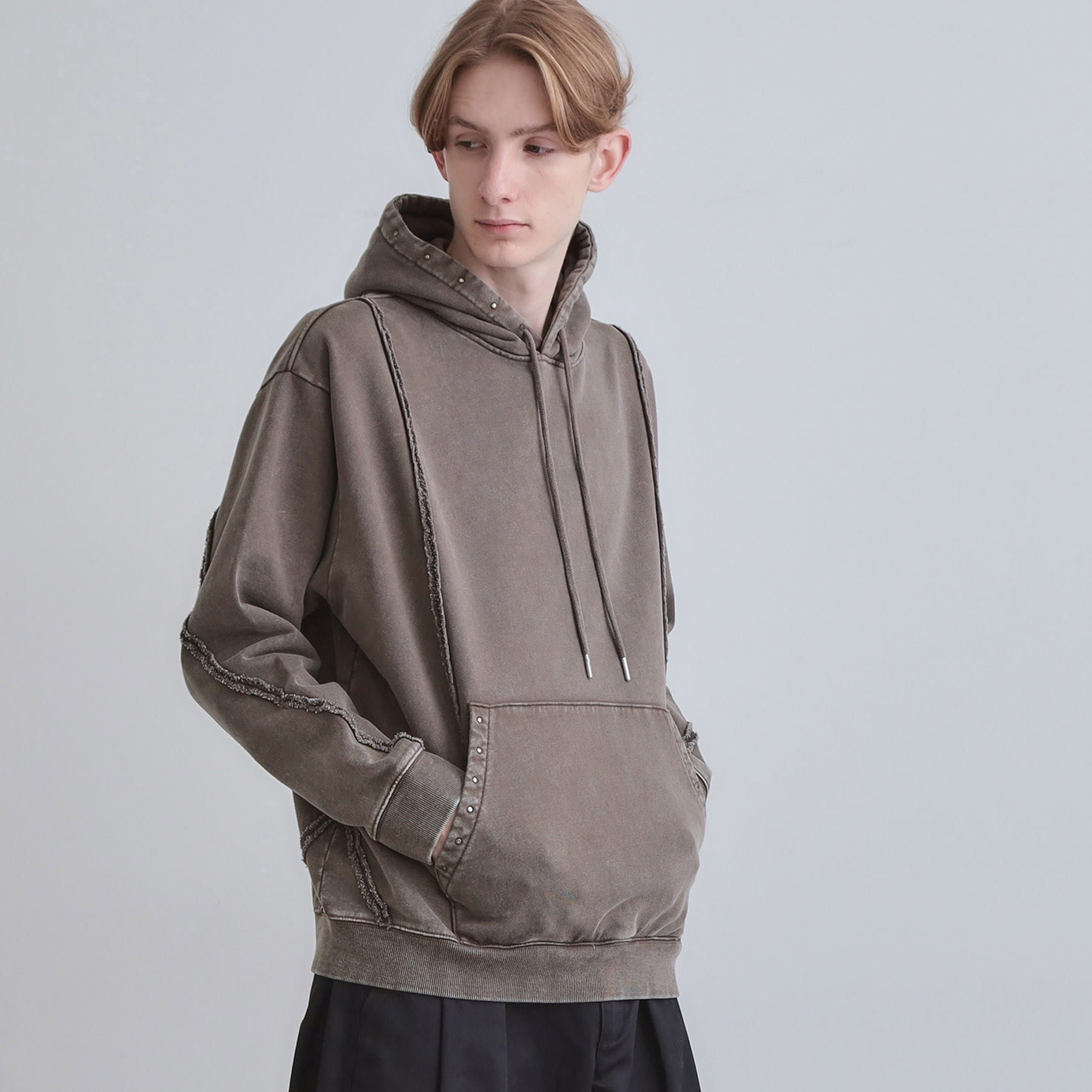 ティーケー タケオ キクチ tk.TAKEO KIKUCHI ヘヴィウェイトヴィンテージプルパーカ (ブラウン(044)) ブラウン(044)