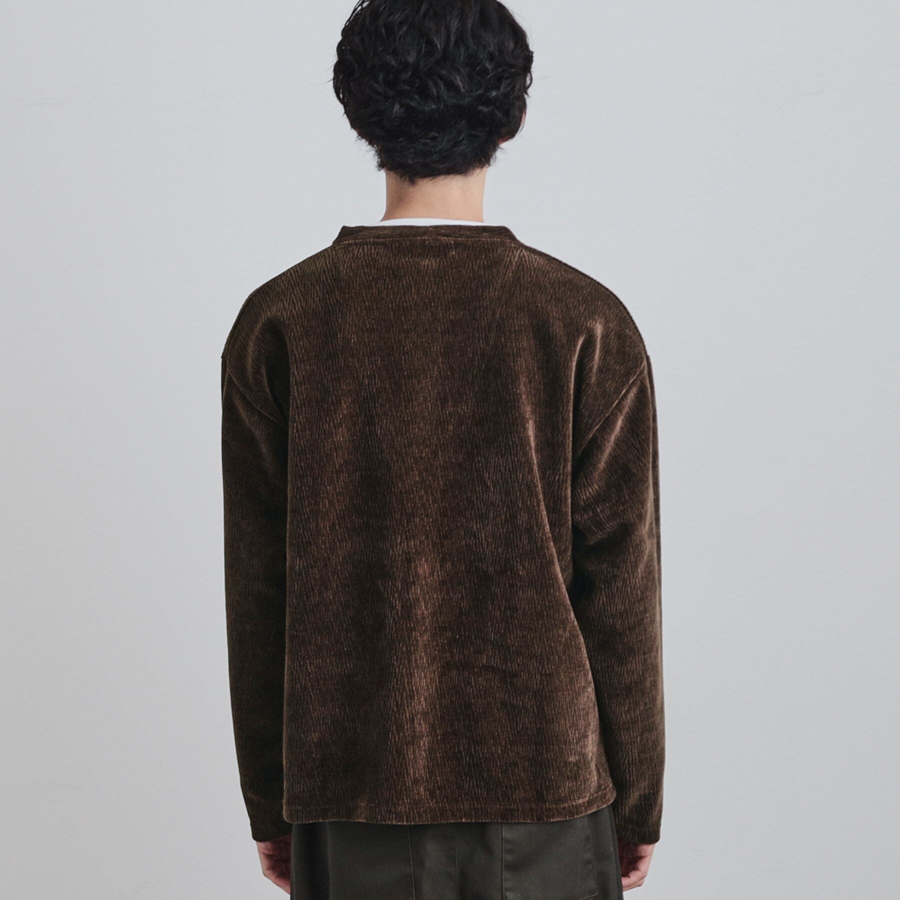 ティーケー タケオ キクチ tk.TAKEO KIKUCHI モールニットソーVカーディガン (チャコールグレー(014)) チャコールグレー(014)