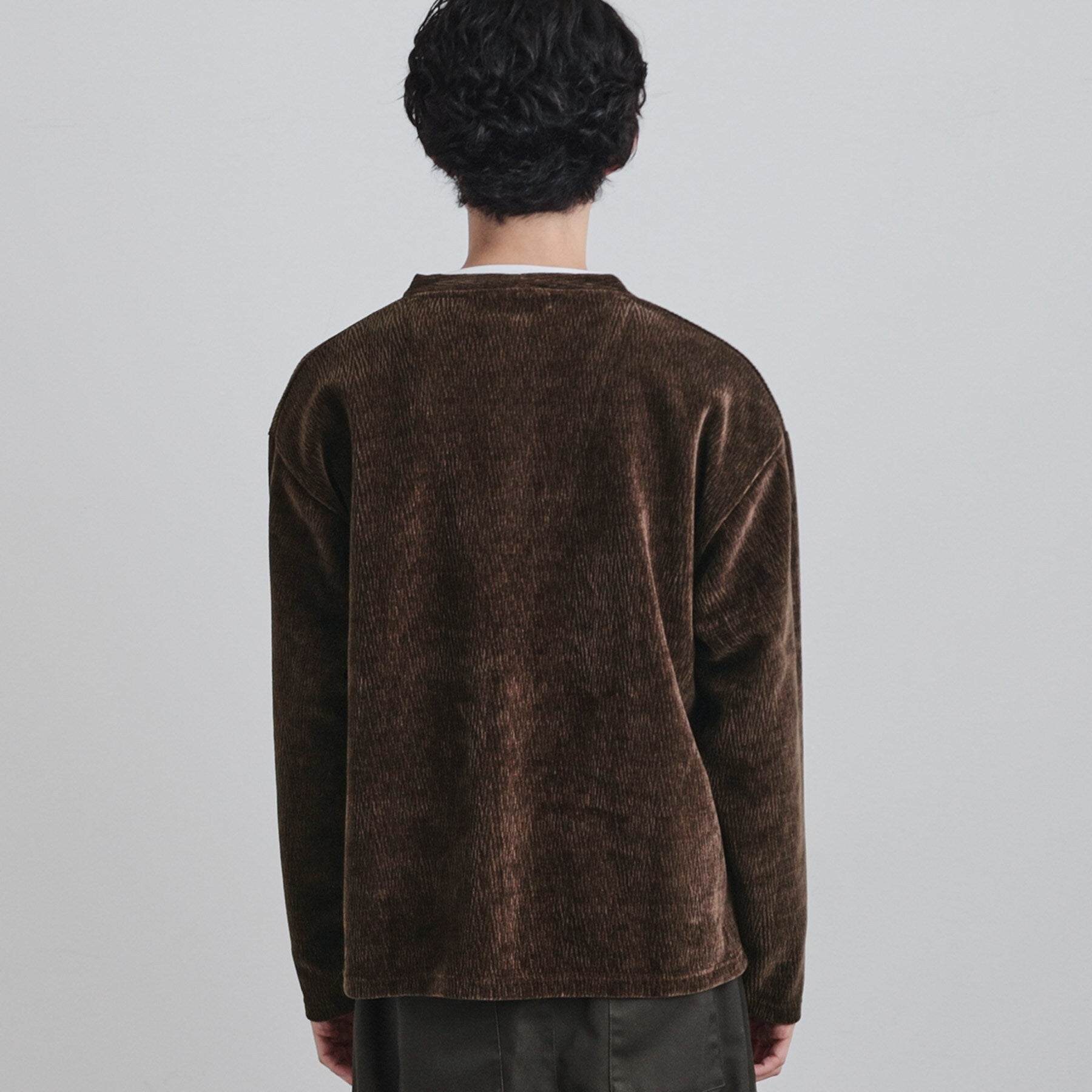 ティーケー タケオ キクチ tk.TAKEO KIKUCHI モールニットソーVカーディガン (チャコールグレー(014)) チャコールグレー(014)