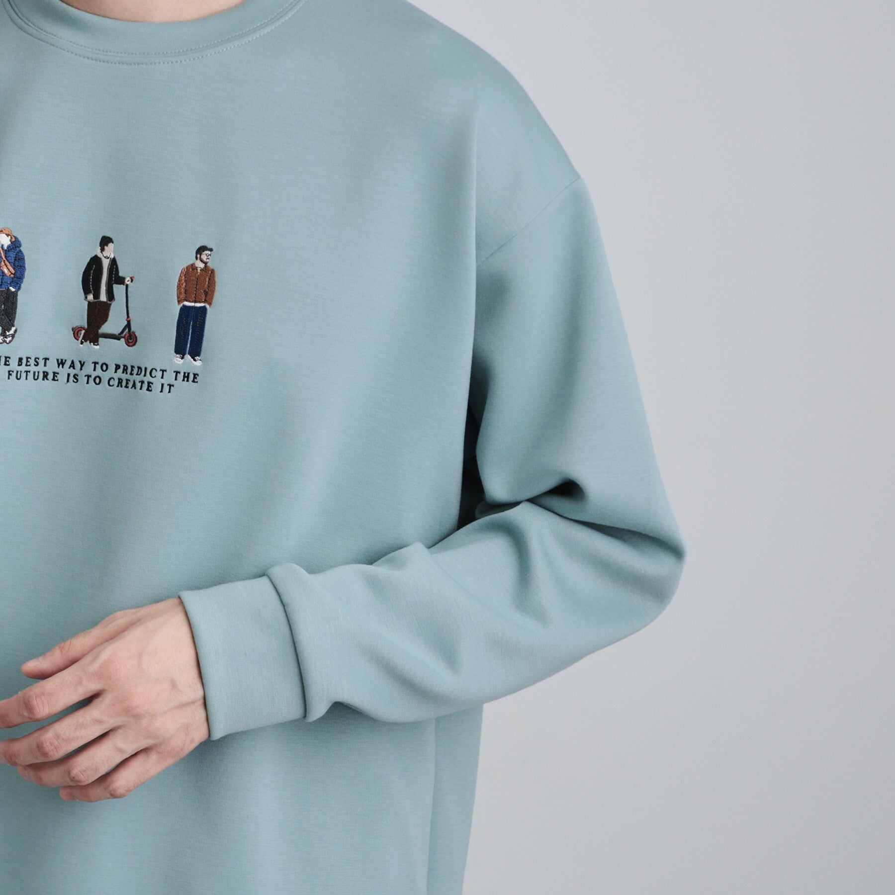 ティーケー タケオ キクチ tk.TAKEO KIKUCHI ピープル刺繍スウェット (ホワイト(001)) ホワイト(001)