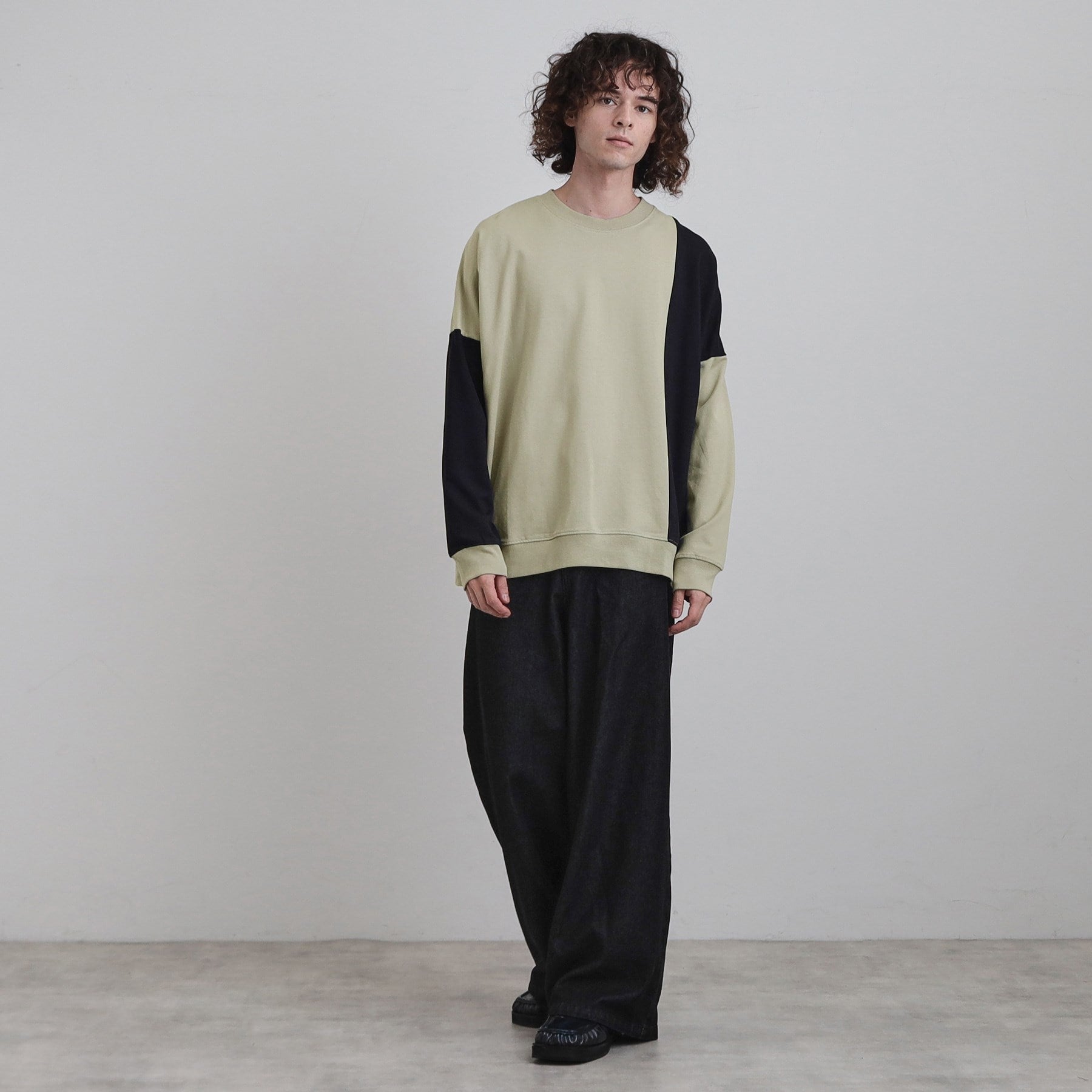 ティーケー タケオ キクチ tk.TAKEO KIKUCHI 切り替えスウェット (オフホワイト(503)) オフホワイト(503)