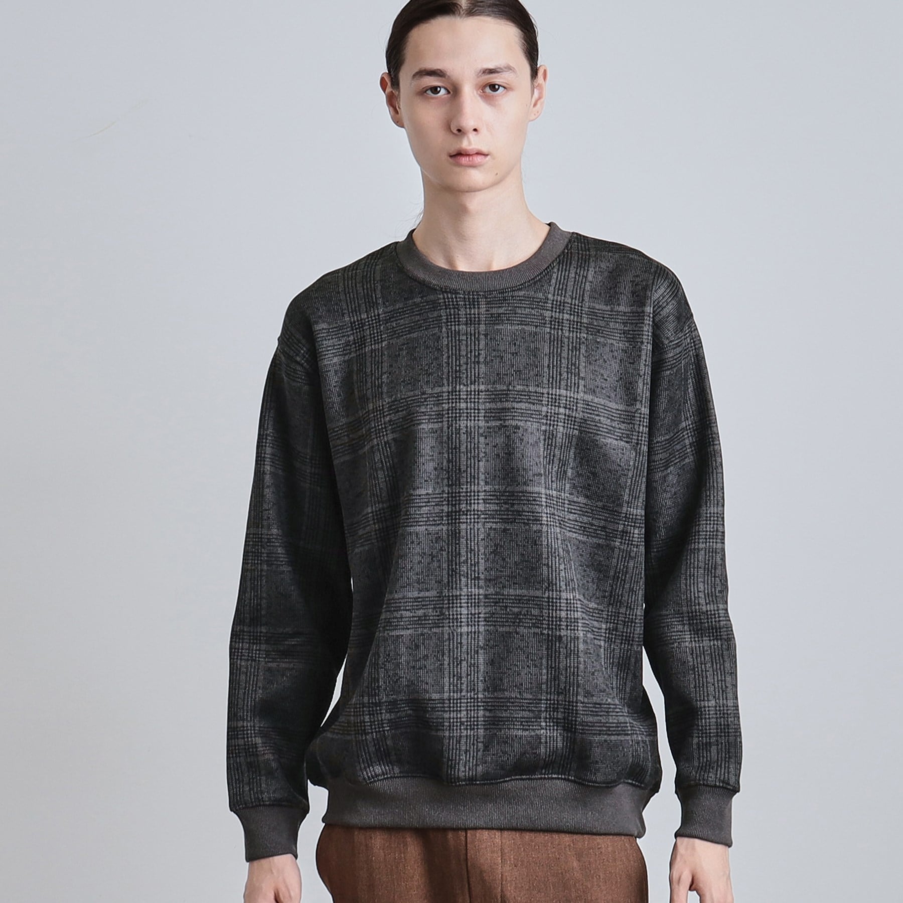 ティーケー タケオ キクチ tk.TAKEO KIKUCHI ニットフリースプルオーバー (チャコールグレー(014)) チャコールグレー(014)