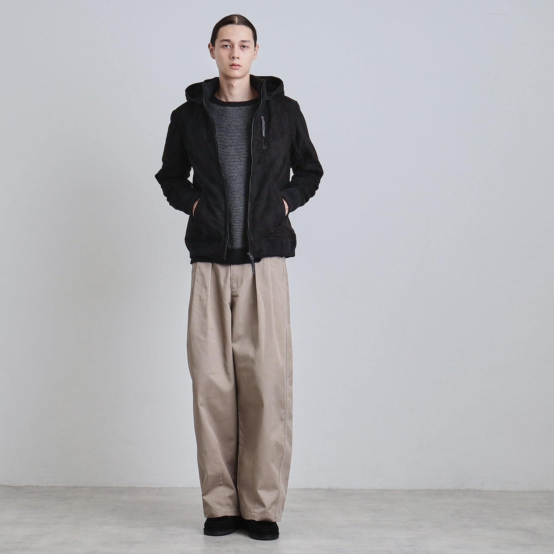 ティーケー タケオ キクチ tk.TAKEO KIKUCHI 中綿スエードキルトフードブルゾン (キャメルブラウン(041)) キャメルブラウン(041)