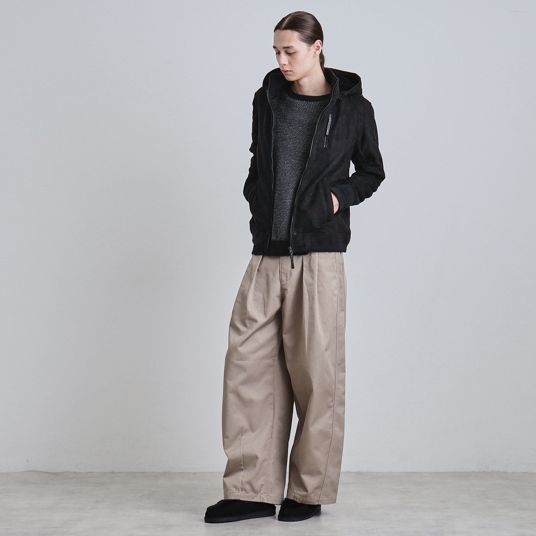 ティーケー タケオ キクチ tk.TAKEO KIKUCHI 中綿スエードキルトフードブルゾン (キャメルブラウン(041)) キャメルブラウン(041)