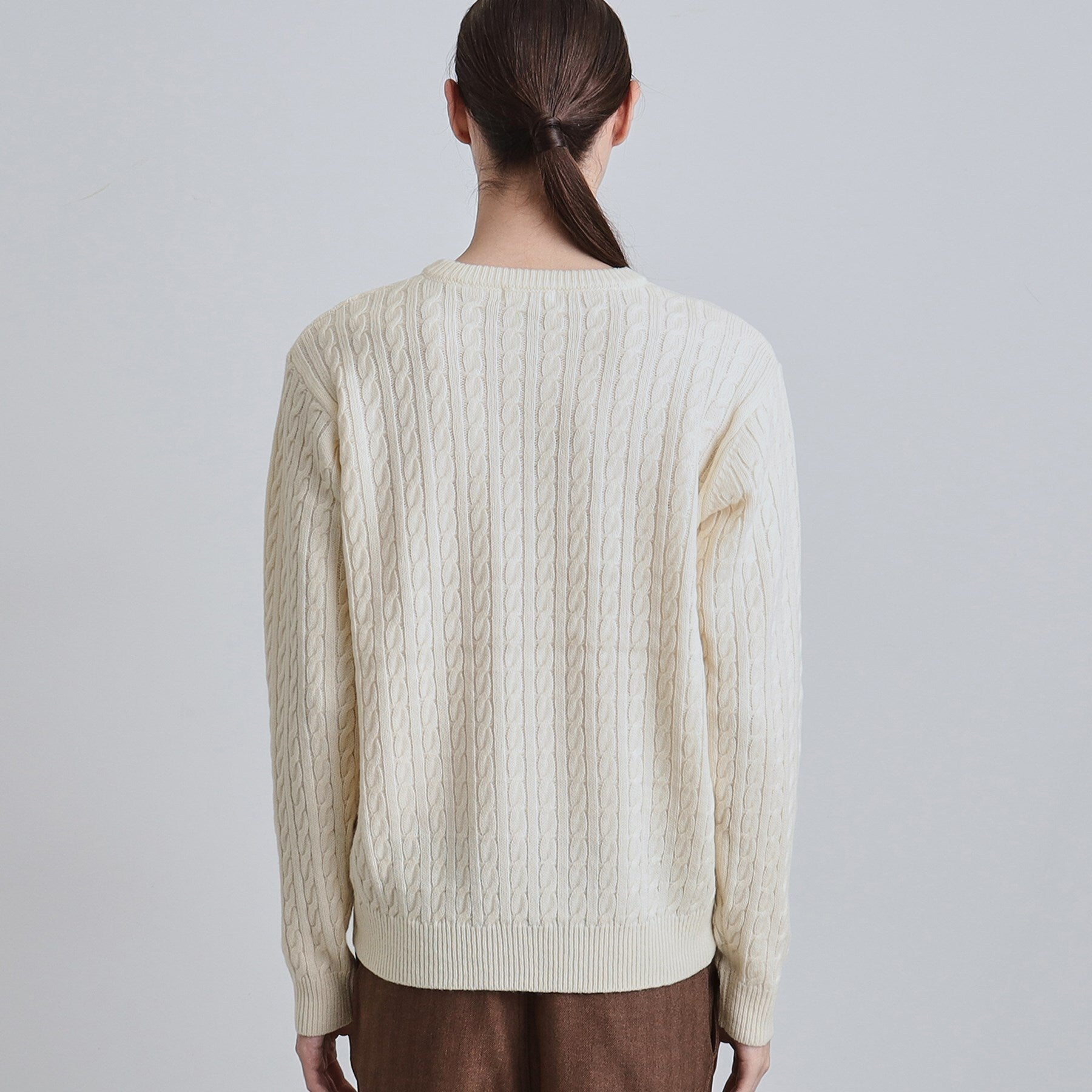 ティーケー タケオ キクチ tk.TAKEO KIKUCHI ケーブルクルーネックニット (オフホワイト(003)) オフホワイト(003)