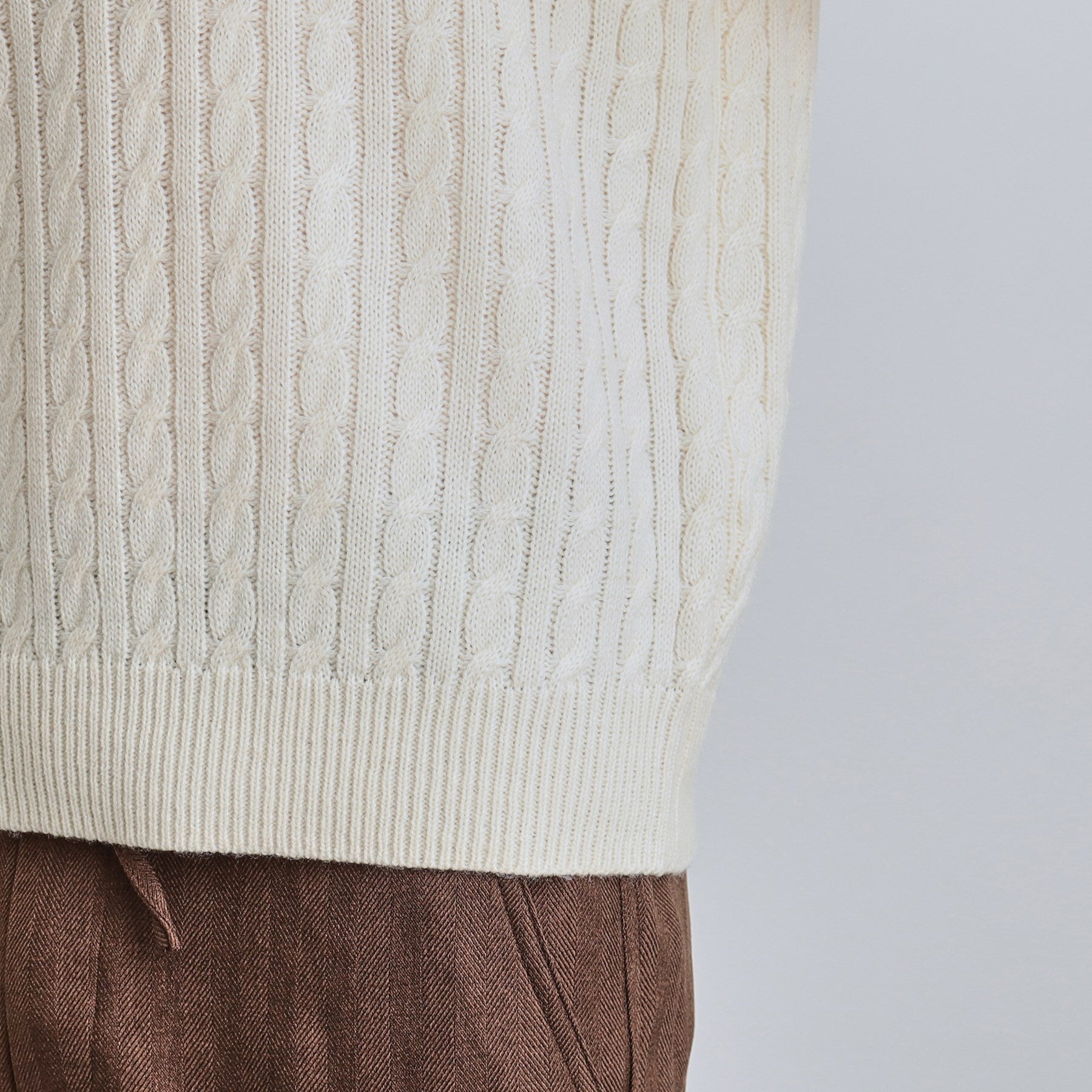 ティーケー タケオ キクチ tk.TAKEO KIKUCHI ケーブルクルーネックニット (オフホワイト(003)) オフホワイト(003)