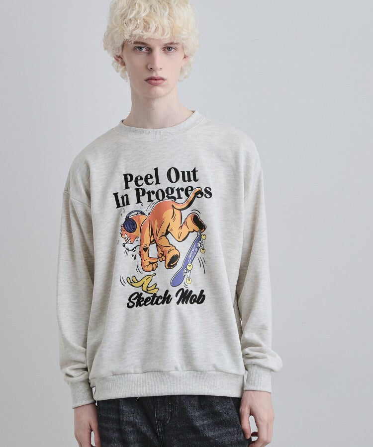 ティーケー タケオ キクチ tk.TAKEO KIKUCHI ポップ刺繍スウェット (グレー(712)) グレー(712)