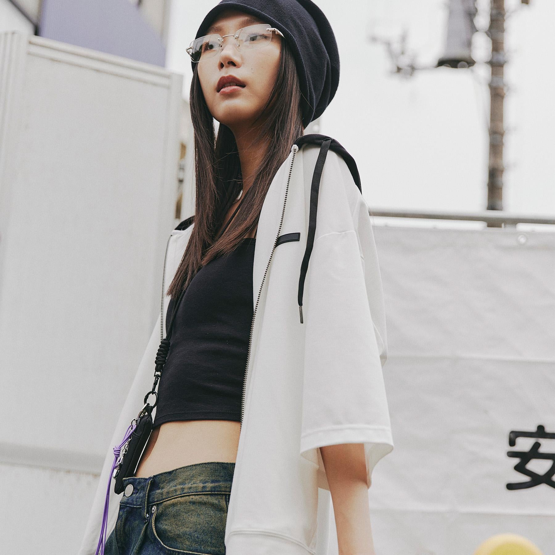 ティーケー タケオ キクチ tk.TAKEO KIKUCHI オーバージップパーカー (ホワイト(501)) ホワイト(501)