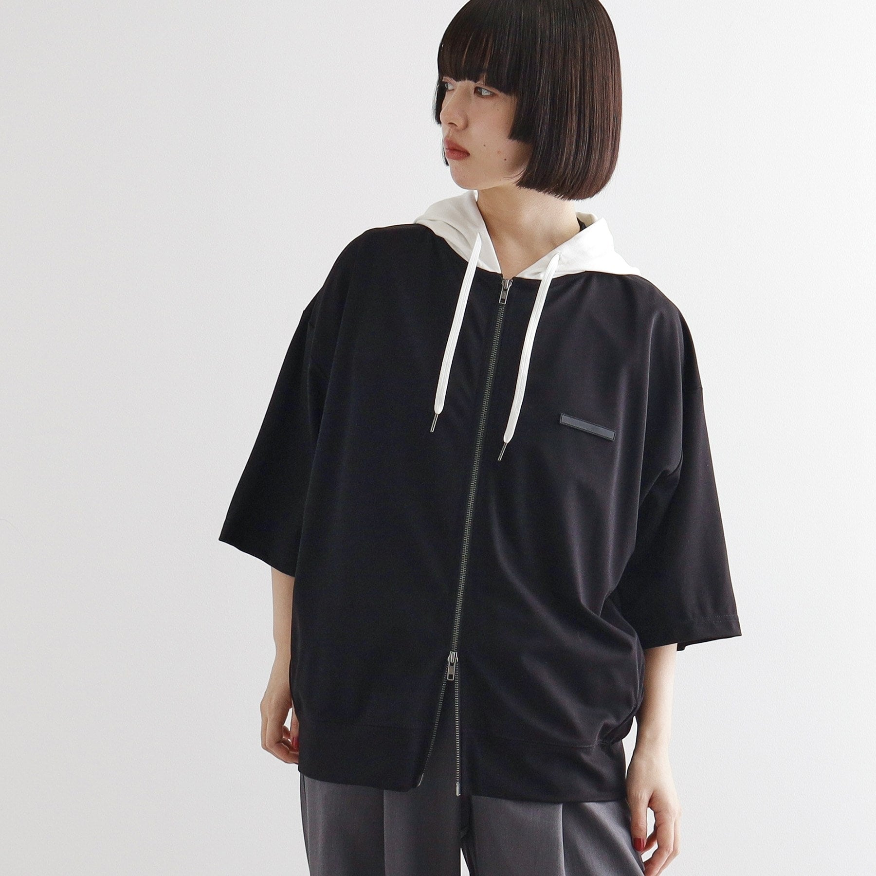 ティーケー タケオ キクチ tk.TAKEO KIKUCHI オーバージップパーカー (ブラック(519)) ブラック(519)