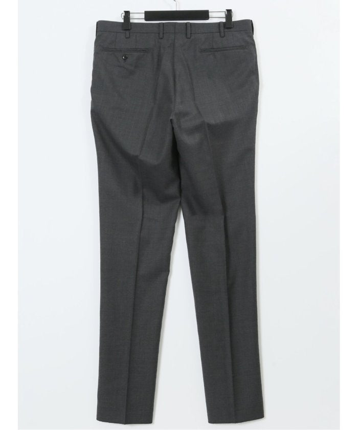 グランバック GRAND-BACK 【大きいサイズ】ヴィットリオヴェネト/VITTORIO VENETO ウォッシャブル ウール混 ノータックスラックス (グレー) グレー