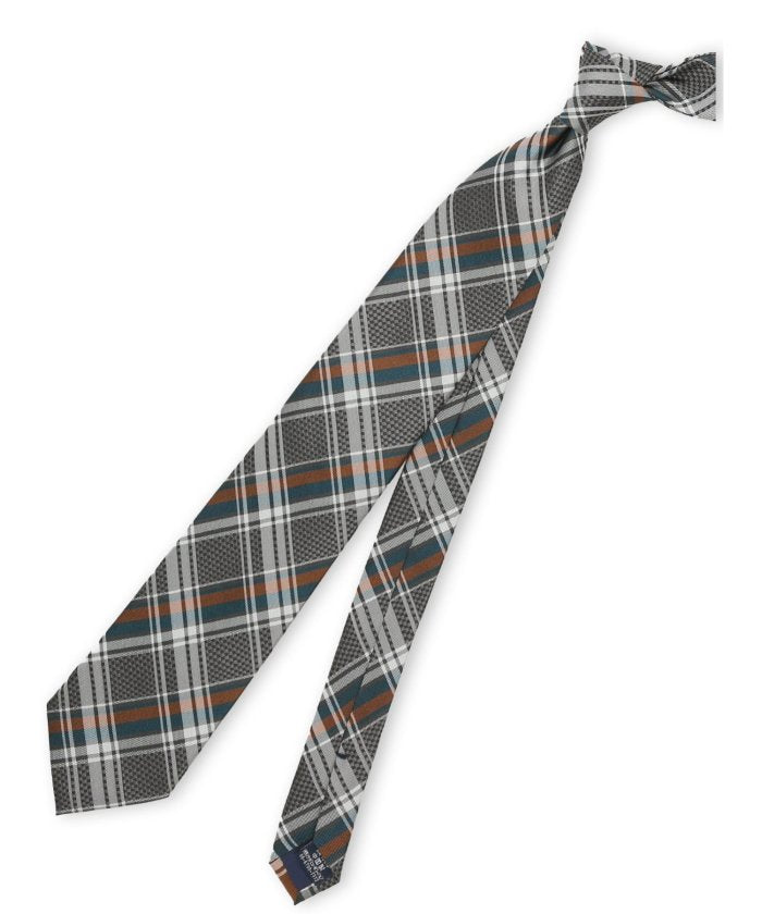 エムエフエディトリアル m.f.editorial ファットゥーラ/FATTURA シルク撥水加工 レギュラータイ 8.0cm幅 (紺) 紺