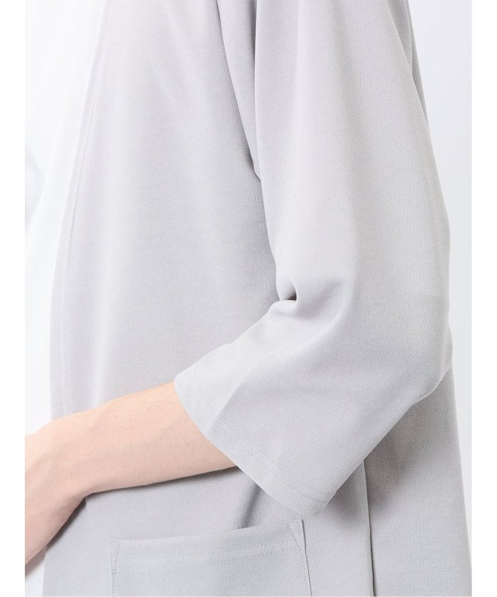 カウラ/Kaule 7分袖カーディガン&半袖Tシャツ アンサンブル (グレー) メンズ シャツ カジュアル トップス インナー ギフト プレゼント ライトアウター カーディガン アウター グレー