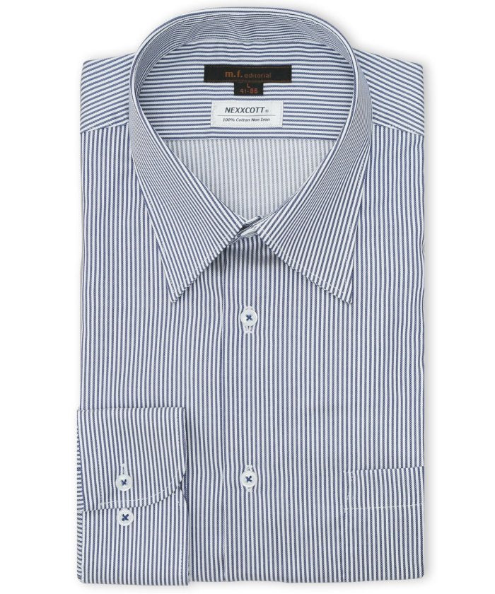100% Cotton・Non-Iron 100% Cotton Non-Iron NEW Standard Fit Regular Col