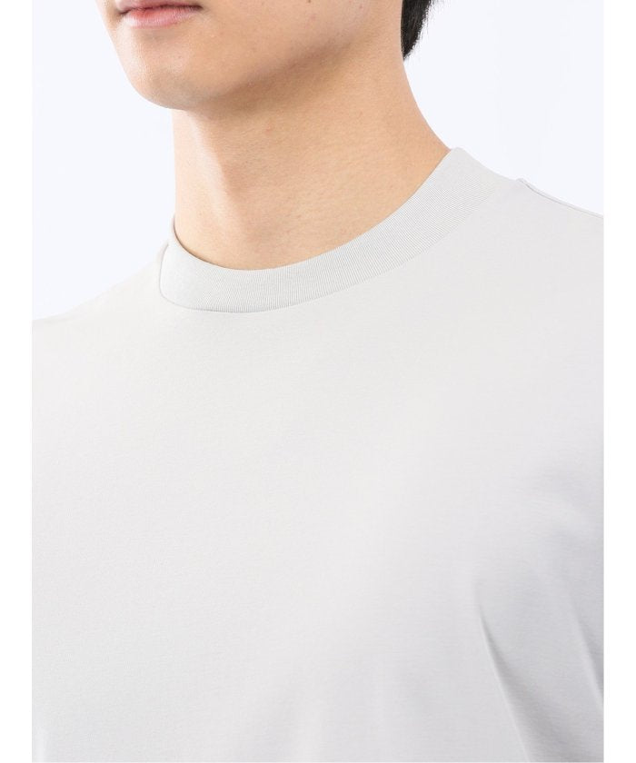 エムエフエディトリアル m.f.editorial 【DRESS T-SHIRT】シルケットスムス スロープネック 半袖Tシャツ (白) 白