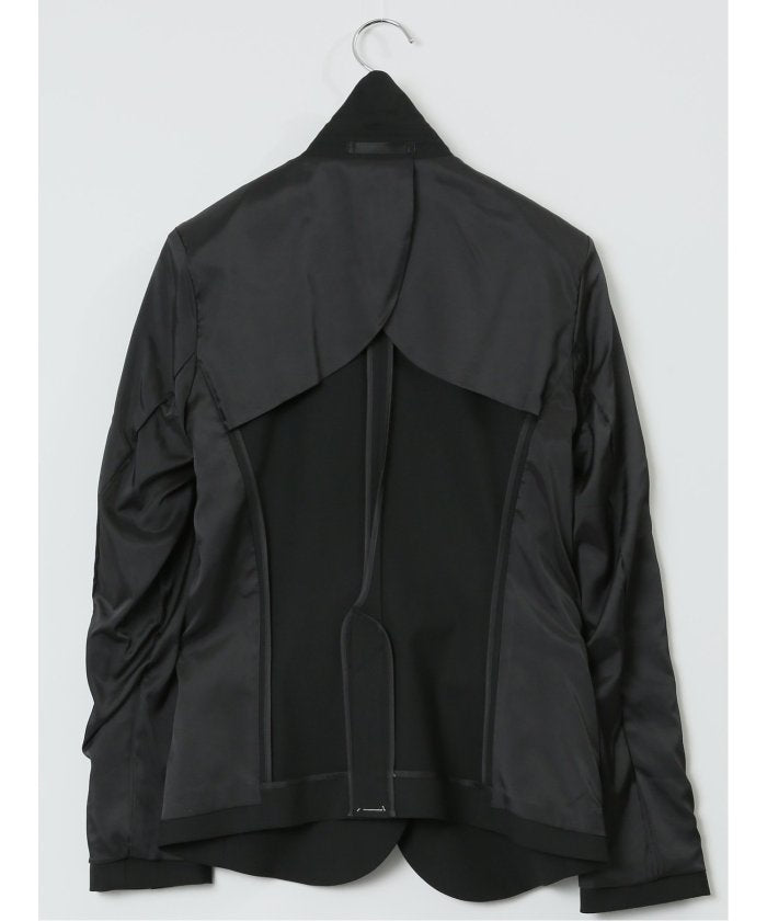 リクルート黒無地 ストレッチ 2ボタンジャケット(セットアップ可能) (黒) レディース セットアップ スーツ ジャケット ビジネス カジュアル 仕事 通勤 入学 卒業 ハレの日 黒