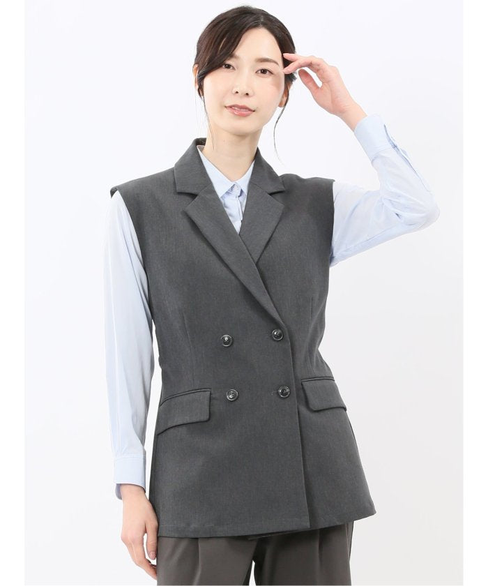 エムエフエディトリアル m.f.editorial テーラード ジレ (グレー) グレー