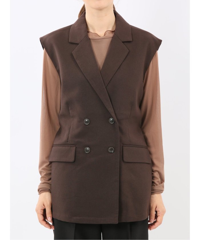 エムエフエディトリアル m.f.editorial テーラード ジレ (グレー) グレー