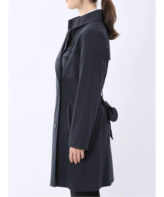 エムエフエディトリアル m.f.editorial ストレッチ 撥水 ウォッシャブル トレンチコート (紺) 紺