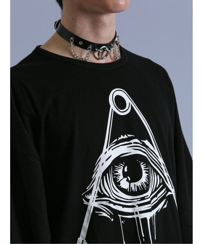 セマンティックデザイン semanticdesign SD×PSYCHONATION フェイクレイヤード メッシュ クルー長袖BIG 半袖 メンズ Tシャツ カットソー カジュアル インナー ビジネス ギフト プレ (赤) 赤