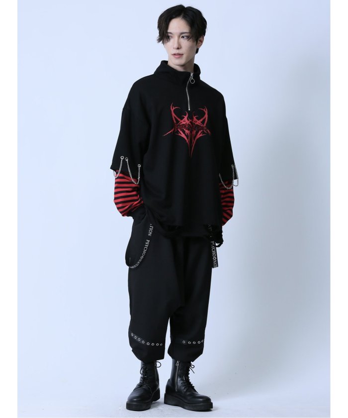 セマンティックデザイン semanticdesign SD×PSYCHONATION 吊帶式 沙魯爾褲